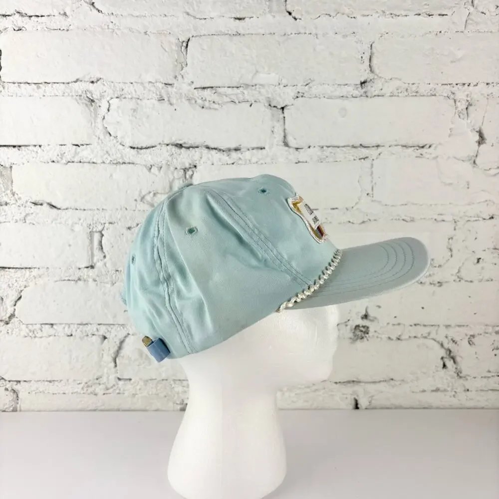 Vintage Clarence Savings Bank Blue Strapback Hat